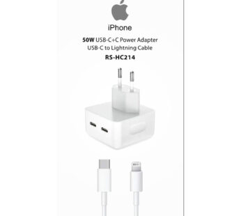 CHARGEUR IPHONE 50W+CABLE TYPE-C
