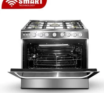 CUISINIERE SMART TECHNOLOGY 5FEUX 90X60 INOX STC-9060C