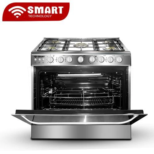 CUISINIERE SMART TECHNOLOGY 5FEUX 90X60 INOX STC-9060C