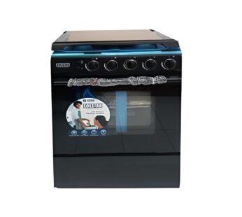 CUISINIERE SOLSTAR 4FEUX 50X50 FULL OPTION NOIR S0112-GGRBKVSS