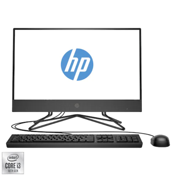 HP All-in-One 200 G4 - Intel(R) Core(TM) i3-10110U CPU - 4Gb - 1Tb 22" Full HD Blanc