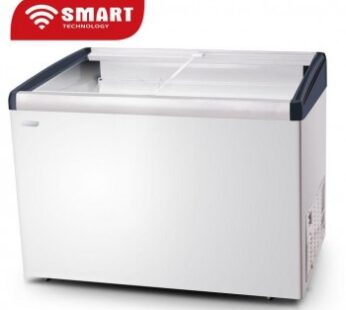 CONGELATEUR SMART TECHNOLOGY HORIZONTAL 400LITRES VITRINE BLANC STCCV-517