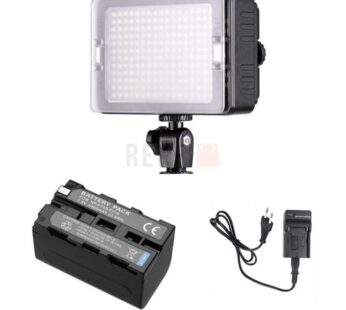 Lumière LED Tolifo Pt-c-204s + Batterie NP-F750+ Chargeur