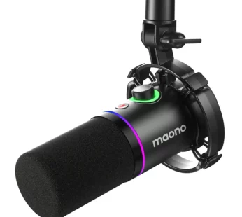 MAONO PD200X Microphone dynamique XLR/USB pour Podcasting, Streaming, Enregistrement, Voix off
