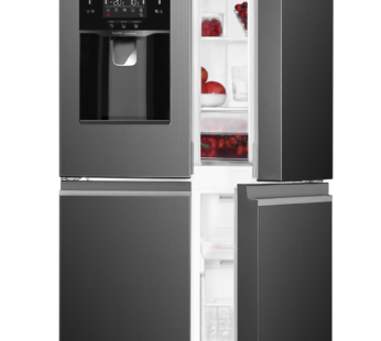 REFRIGERATEUR ELACTRON SIDE BY SIDE 4PORTES AVEC FONTAINE SILVER ELA0054