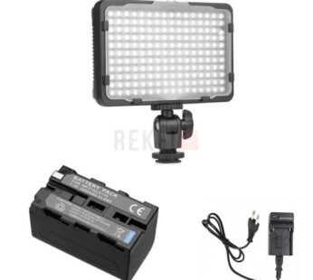 Eclairage LED Tolifo PT-176B + batterie NP-F750 + Chargeur